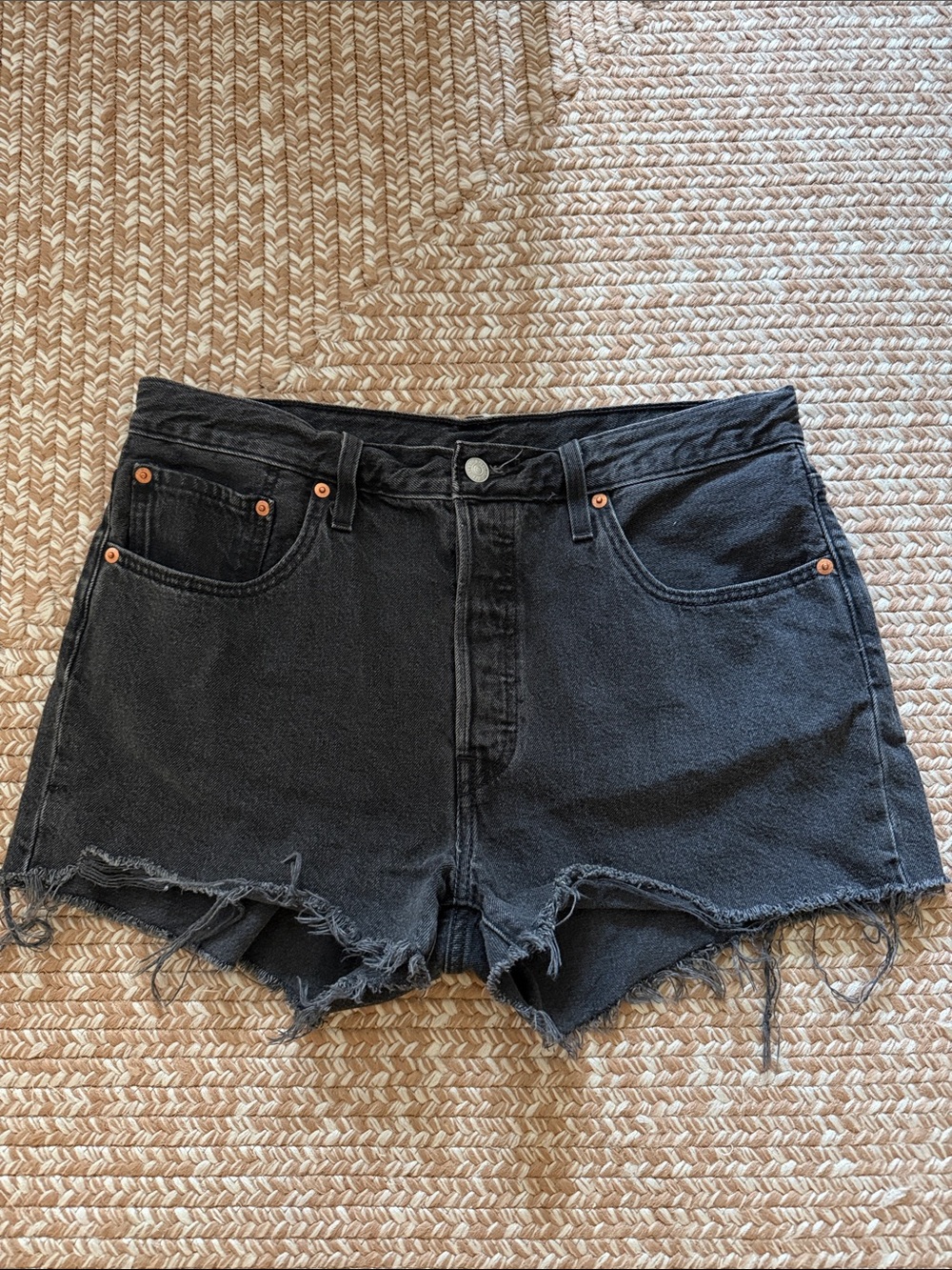 Leviโs 501 original shorts in black sz 31